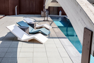 Шезлонг пластиковый Serralunga Aqua полиэтилен Фото 16