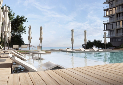 Шезлонг пластиковый Serralunga Aqua полиэтилен Фото 17