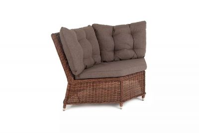 Комплект плетеной мебели 4SIS Бергамо алюминий, искусственный ротанг коричневый Фото 8