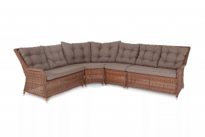 Комплект плетеной мебели 4SIS Бергамо алюминий, искусственный ротанг коричневый Фото 2