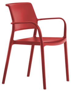 Кресло пластиковое PEDRALI Ara стеклопластик красный Фото 1