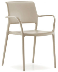 Кресло пластиковое PEDRALI Ara стеклопластик песочный Фото 1