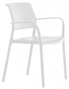Кресло пластиковое PEDRALI Ara стеклопластик белый Фото 1