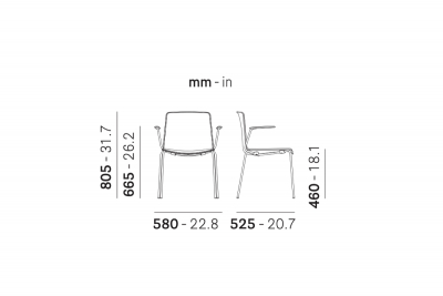 Кресло пластиковое PEDRALI Tweet металл, стеклопластик белый Фото 2
