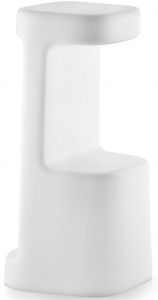 Табурет пластиковый барный PEDRALI Serif полиэтилен белый Фото 1