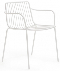 Кресло металлическое PEDRALI Nolita сталь белый Фото 1