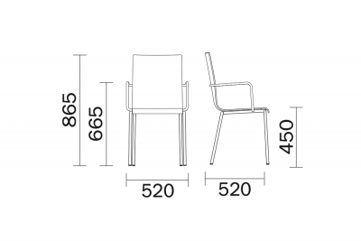 Кресло пластиковое PEDRALI Kuadra сталь, технополимер белый Фото 2