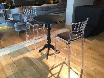 Стул прозрачный барный Siesta Contract Chiavari Bar 75 поликарбонат прозрачный Фото 20
