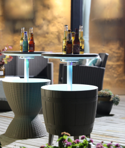 Стол пластиковый мини-бар Tagliamento Nova Cool Bar пластик тортора, белый, тортора Фото 24