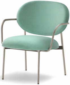 Кресло лаунж с обивкой PEDRALI Blume сталь, алюминий, ткань серый Фото 1