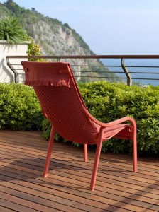 Лаунж-кресло пластиковое Nardi Net Lounge стеклопластик коралловый Фото 17