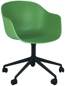 Кресло офисное на колесах PAPATYA Globe-K Chief алюминий, стеклопластик зеленый Фото 1