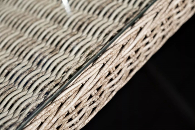 Стол плетеный обеденный 4SIS Латте алюминий, искусственный ротанг, стекло бежевый Фото 7
