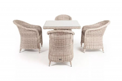 Комплект плетеной мебели 4SIS Фредо алюминий, искусственный ротанг, ткань бежевый Фото 2