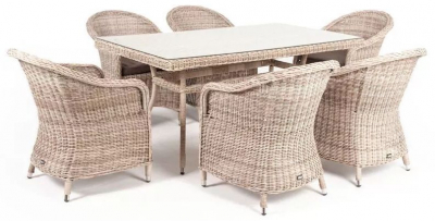 Комплект плетеной мебели 4SIS Эспрессо алюминий, искусственный ротанг, ткань бежевый Фото 1