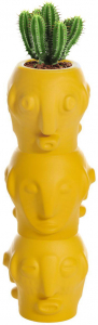 Кашпо пластиковое SLIDE Threebu Totem Pot 3 Standard полиэтилен, алюминий Фото 1