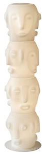 Кашпо пластиковое светящееся SLIDE Threebu Totem Pot 4 Lighting полиэтилен белый Фото 4
