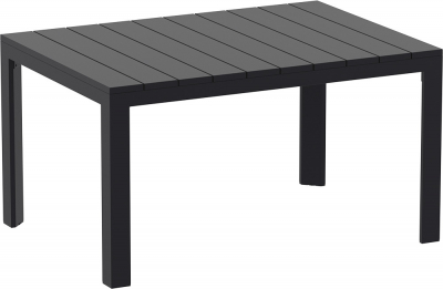 Стол пластиковый раздвижной Siesta Contract Atlantic Table 140/210 алюминий, полипропилен черный Фото 1