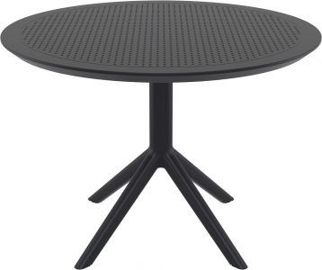 Стол пластиковый Siesta Contract Sky Table Ø105 сталь, пластик черный Фото 6