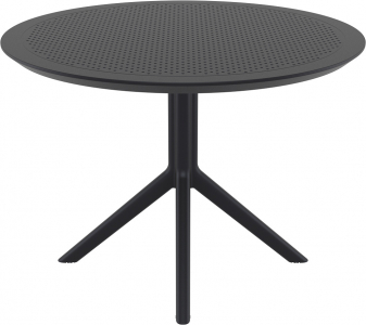 Стол пластиковый Siesta Contract Sky Table Ø105 сталь, пластик черный Фото 7