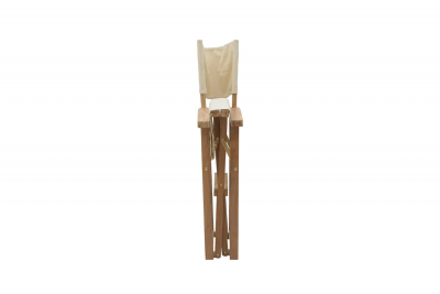 Кресло деревянное складное Giardino Di Legno Regista  тик, акрил слоновая кость Фото 4