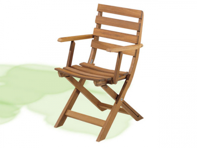 Кресло деревянное складное Amici Atos Mary ироко Фото 1