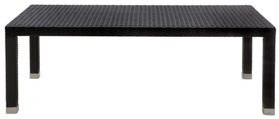 Столик плетеный журнальный Giardino Di Legno Maui  алюминий, искусственный ротанг черный Фото 1