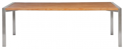 Стол деревянный обеденный Giardino Di Legno Infinity сталь, тик Фото 1