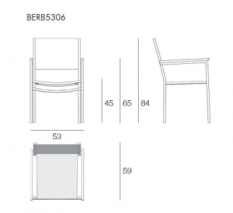 Кресло металлическое Giardino Di Legno Berbeda сталь, батилин черный Фото 2