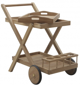 Столик сервировочный Giardino Di Legno Trolley  тик Фото 1