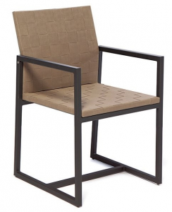 Кресло металлическое Giardino Di Legno Otto алюминий, батилин антрацит, темно-серый Фото 1
