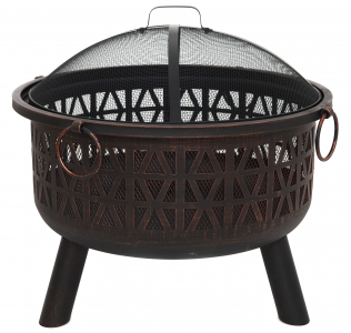 Чаша костровая Wera Fire Pit 728 сталь состаренная медь, черный Фото 1