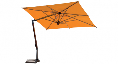 Зонт профессиональный Fim Ischia тик, алюминий, акрил коричневый, серебристый, оранжевый Фото 10
