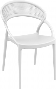 Кресло пластиковое Siesta Contract Sunset стеклопластик белый Фото 1