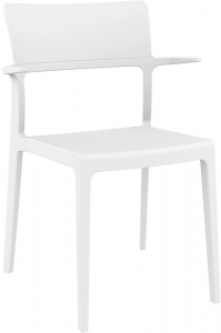 Кресло пластиковое Siesta Contract Plus стеклопластик белый Фото 1