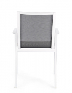 Кресло текстиленовое Garden Relax Krion алюминий, текстилен белый, темно-серый Фото 4