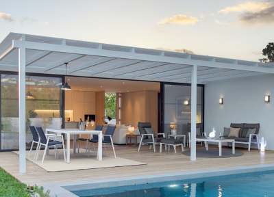 Кресло металлическое с обивкой Garden Relax Odeon алюминий, текстилен, олефин белый, деним Фото 6
