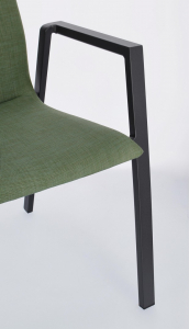 Кресло металлическое с обивкой Garden Relax Odeon алюминий, текстилен, олефин антрацит, оливковый Фото 8