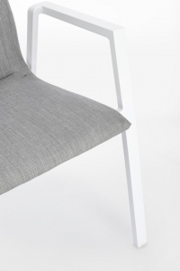Кресло металлическое с обивкой Garden Relax Odeon алюминий, текстилен, олефин белый, серый Фото 7