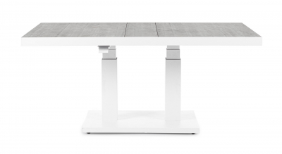 Стол обеденный с регулировкой высоты Garden Relax Truman алюминий, керамика белый, серый Фото 4