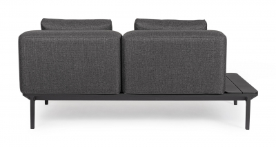 Модуль мягкий с подушками Garden Relax Matrix алюминий, олефин антрацит Фото 4