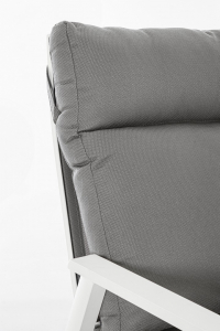 Диван металлический с подушками Garden Relax Kledi алюминий, текстилен, олефин белый, серый Фото 16