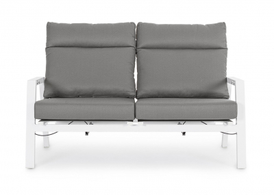 Диван металлический с подушками Garden Relax Kledi алюминий, текстилен, олефин белый, серый Фото 6