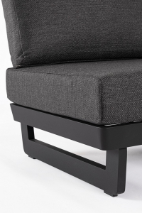 Модуль мягкий с подушкой Garden Relax Infinity алюминий, олефин антрацит Фото 6
