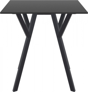 Стол пластиковый Siesta Contract Max Table 70 пластик, HPL черный Фото 6