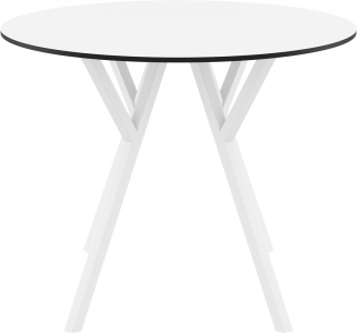 Стол пластиковый Siesta Contract Max Table Ø90 пластик, HPL белый Фото 6