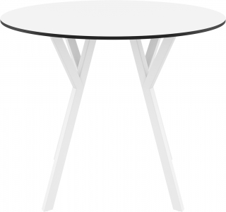 Стол пластиковый Siesta Contract Max Table Ø90 пластик, HPL белый Фото 7