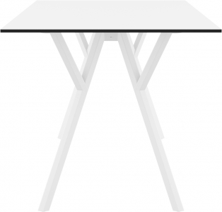 Стол пластиковый Siesta Contract Max Table 140 пластик, HPL белый Фото 7