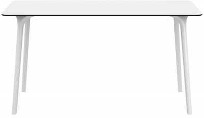 Стол пластиковый Siesta Contract Maya 140 пластик, ламинат HPL белый Фото 5