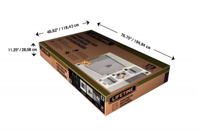 Шкаф для садового инвентаря Lifetime WoodLook полиэтилен HDPE серый Фото 52